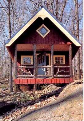 Writer's cabin in the woods of upstate New York.